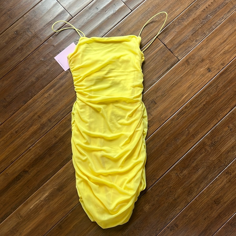 Brand New yellow Hello Molly Mini dress!